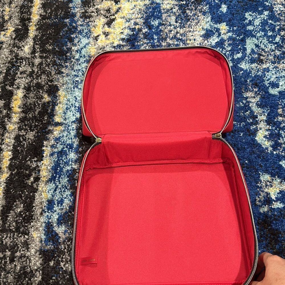 Estee Lauder Red Playing Cards Makeup Weekender Travel Toiletries Bag size Large - Picture 10 of 10